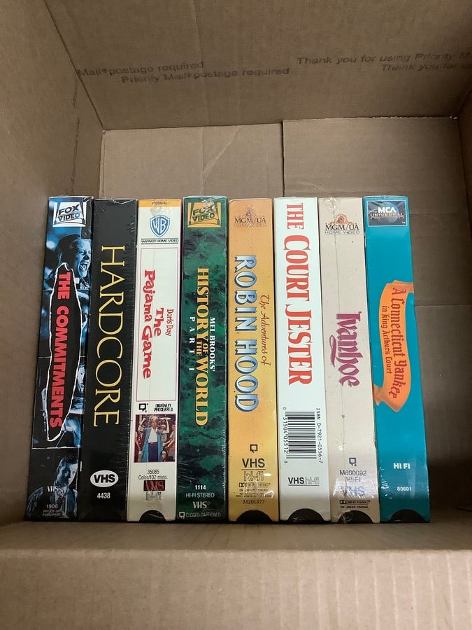 Vintage sealed VHS tapes(The Commitments, The Court Jester, Robin Hood, The Pajama Game, and more) (1 of 1)