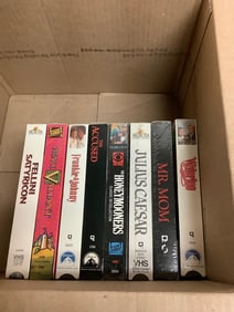 Vintage VHS tapes(The Accused, The Honeymooners, Julius Caesar, and more)