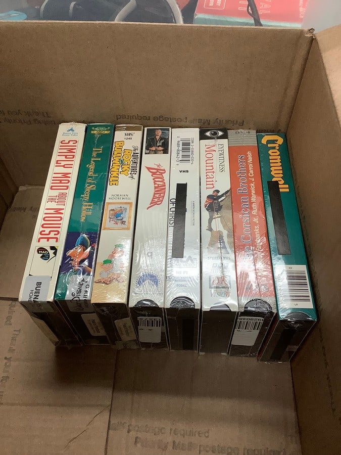 Vintage sealed VHS tapes(The Adventures of Rocky and Bullwinkle, the Buccaneer, Eyewitness Mountain,: Vintage sealed VHS tapes(The Adventures of Rocky and Bullwinkle, the Buccaneer, Eyewitness Mountain, and more)