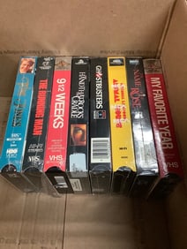 Vintage sealed VHS tapes(Tom Jones, The Name of the Rose, The Running Man, and more)