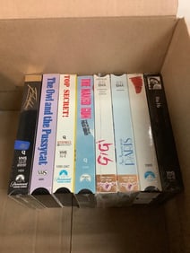 Vintage sealed VHS tapes(The Owl and the Pussycat, The Naked Gun, Flashdance, and more)