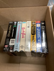 Vintage sealed VHS tapes(Pocketul of Miracles, Dances with Wolves, Uncle Buck, The Untouchables, and
