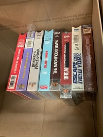 Vintage sealed VHS tapes(The Magnificent Seven, Revenge of the Pink Panther, Slap Shot, and more)