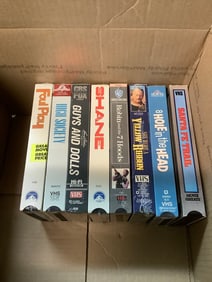 Vintage sealed VHS tapes(Foul Play, A Hole in the Head, Santa Fe Trail, High Society, and more)