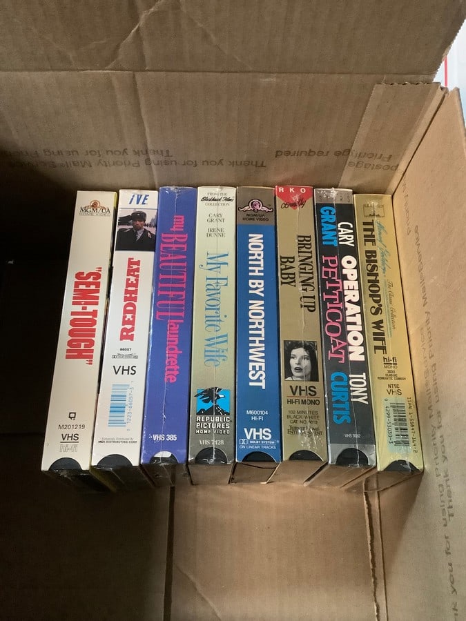 Vintage sealed VHS tapes(Bringing Up Baby, My Favorite Wife, North by Northwest, Operation: Vintage sealed VHS tapes(Bringing Up Baby, My Favorite Wife, North by Northwest, Operation Petticoat, and more)