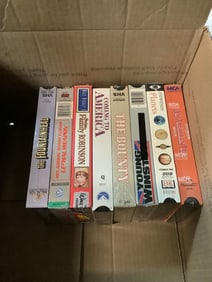 Vintage sealed VHS tapes(The Fountainhead, The Bounty, Coming to America, An American Tale, and