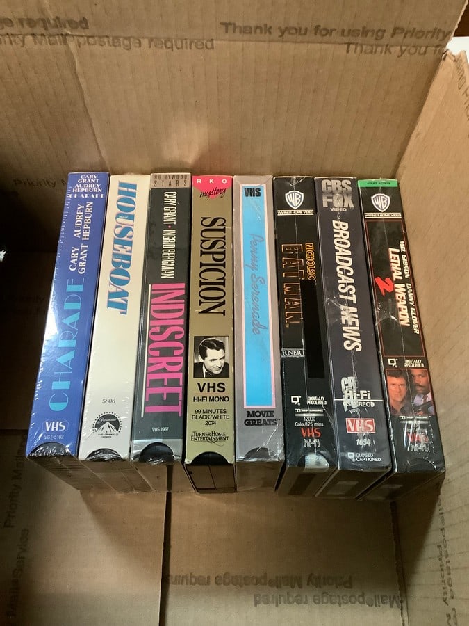Vintage VHS tapes(Suspicion, Indiscreet, Charade, Houseboat, Penny Serenade, and more) (1 of 1)