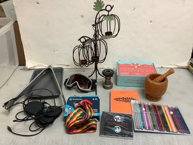 Summer Survival Cocktail kit, decorative candleholder stand(for 3 candles-19.5in.tall), Eastman 5 ft