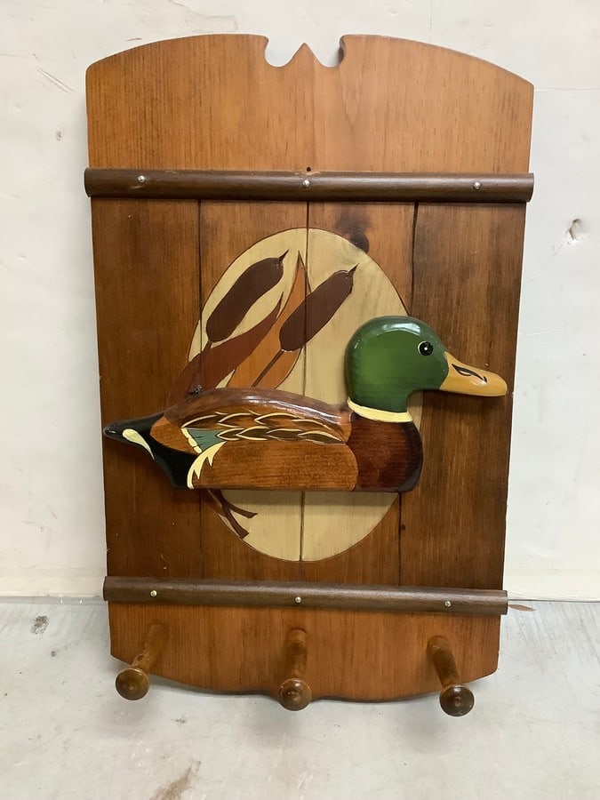 Vintage duck decor wall hanging key holder(11.25in.x18.5in.) (1 of 1)