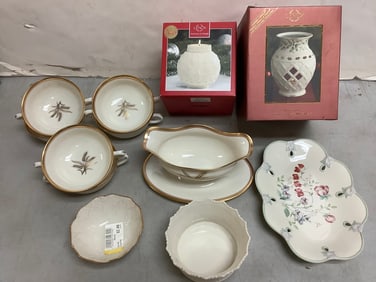 Lenox Holiday fragrance warmers, Lenox soup bowls(2in.tall), and more