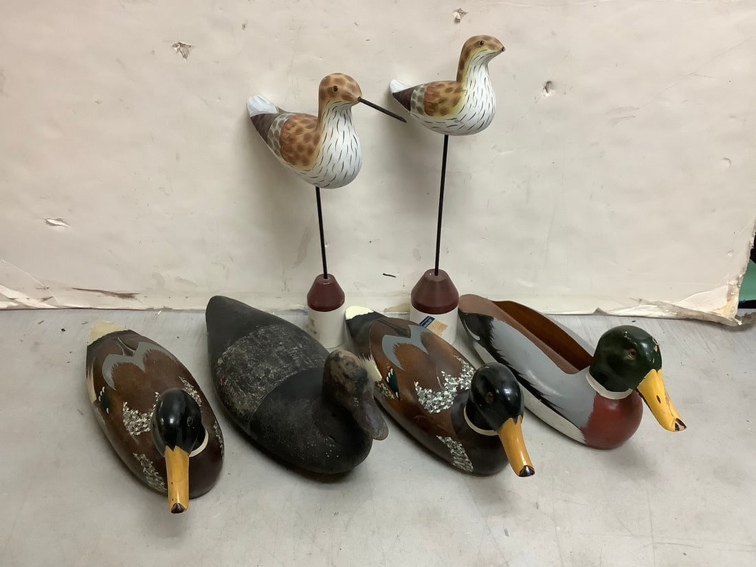 Various wooden decoys(tallest 16in.) (1 of 1)