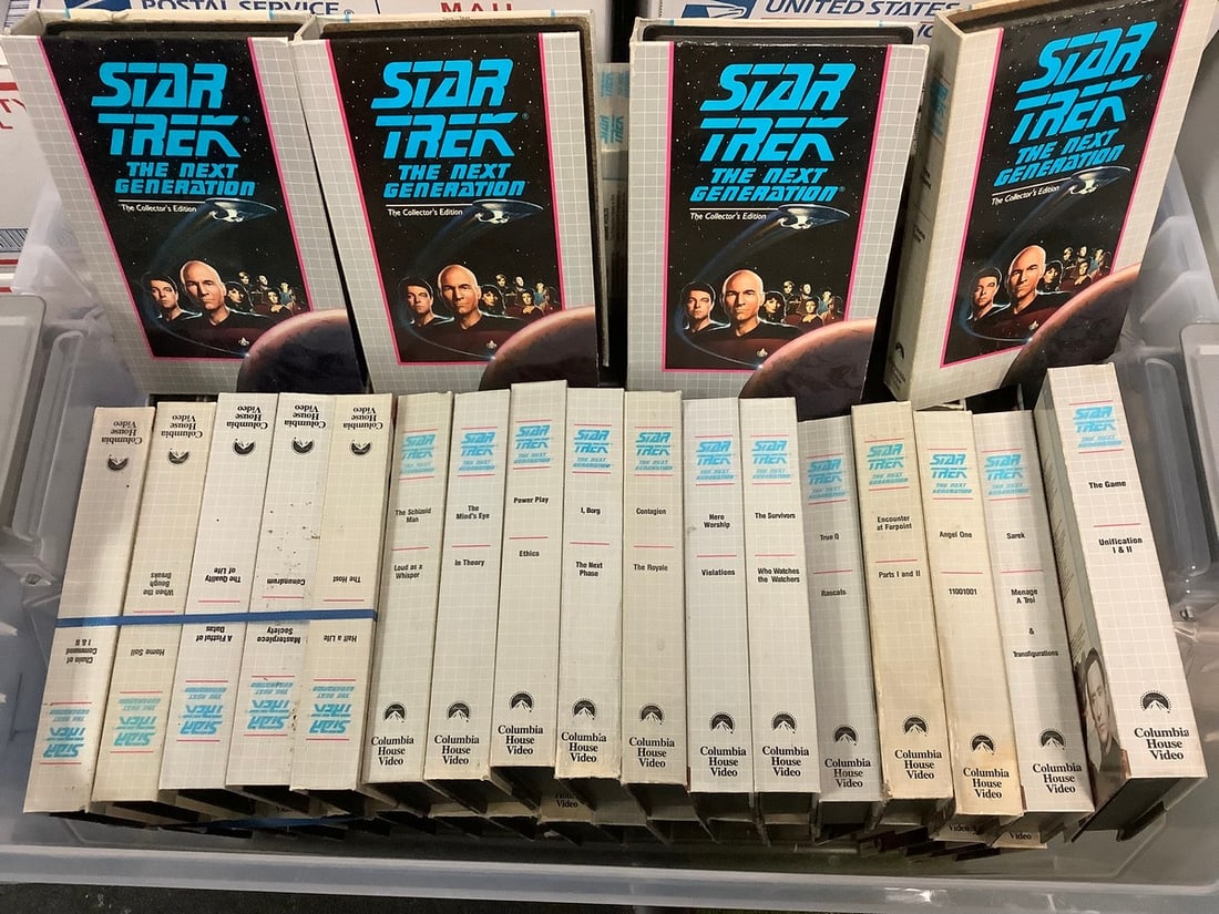 Vintage VHS tapes(Star Trek:The Next Generation): Vintage VHS tapes(Star Trek:The Next Generation)