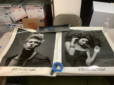 Vintage No Inhibition One Concept Advertising Posters(26.5in.x32in.)