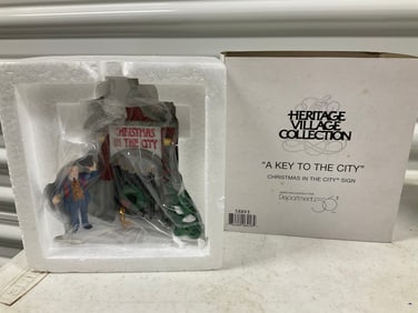department 56 the heritage village "a key to the city"