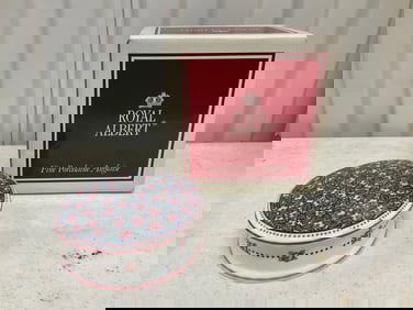 Royal Albert made in England  - Jenney Wren  trinket Box - 4 inches