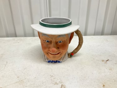 made in japan norman rockless face mug 4" tall