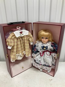 Persline doll with accessorries and storage case 12 inches