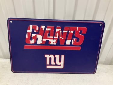 Giants metal sign 16x10