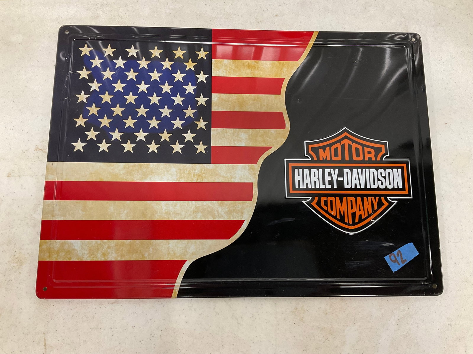Harley-Davidson metal sign 17x12: Harley-Davidson metal sign 17x12