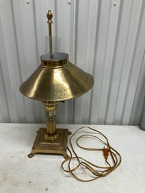 Paris and Istanbul Orient Express metal lamp 19 inches
