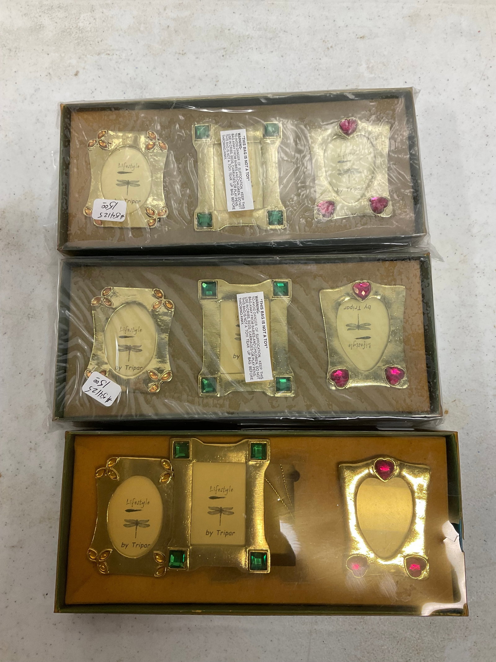 Lot of 3 Department 56 mini frames: Lot of 3 Department 56 mini frames