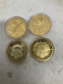 Lot of 4 historic coins