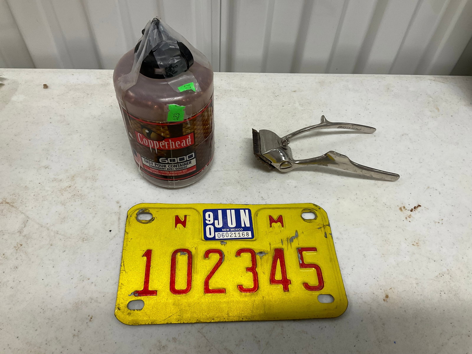 Copperhead 6000 count BBS and motorcycle lincense plate and more: Copperhead 6000 count BBS and motorcycle lincense plate and more