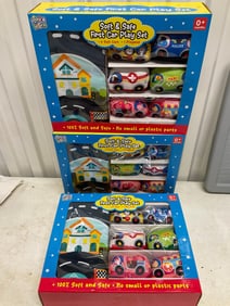 Lot of 3 Soft & Safe First Car Play Set