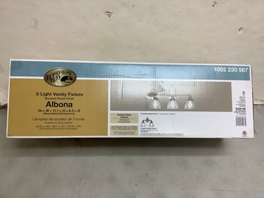 Hampton Bay Three Light Vanity Fixture