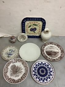 Ceramic Plates, Vase and more (Churchill, Lenox, and more) Longest - 11.75in