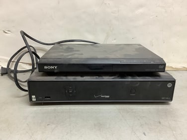 Verizon Receiver and Sony DVD Player (Model Number - DVP-SR210P)