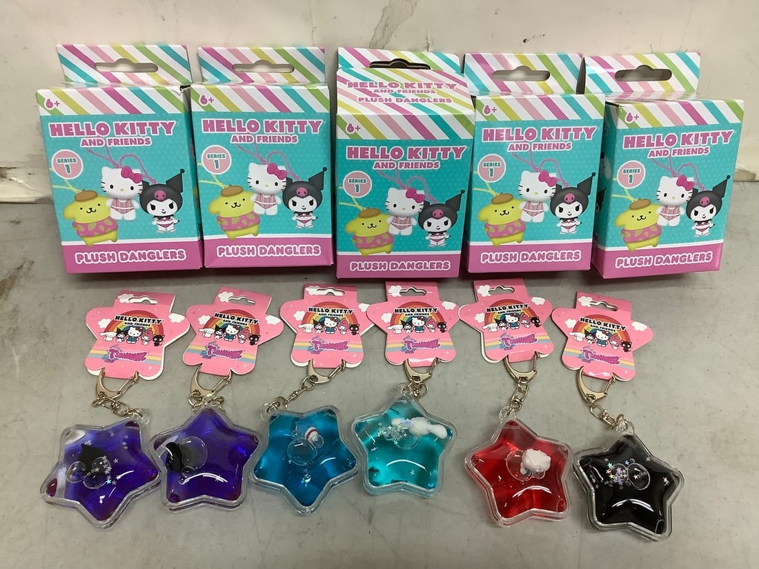 Lot of NEW Sanrio Hello Kitty Plush Backpack Clips (1 of 1)