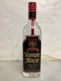 Rumple Minze Liquer (750 ML) 1/2 full