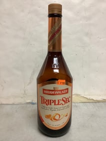 Hiramwalker TripleSec Bottle (1L) 1/4 full