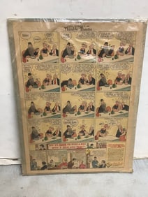 1935 Vintage Comic Cutout on Board(16.25inx21.5in)