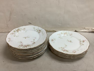 Theodore Haviland plates(7.5in.long-4 chipped)