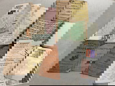 Vintage ephemera(stamps, receipt books, and more)