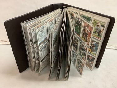 1992 Topps Football card album full of collectible cards