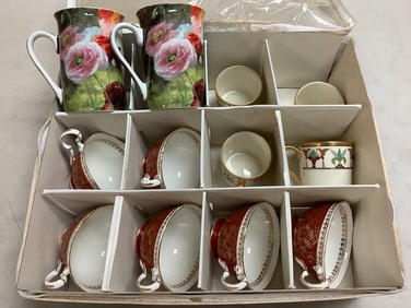 Decorative cups(Royal Grafton, Lenox, etc.-tallest 4.25)