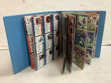1990 Pro Set Series II Football card album full of collectible cards