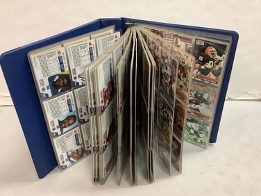 1991 Pro Set Series II Football card album full of collectible cards