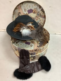 Hat, gloves, and hat storage box