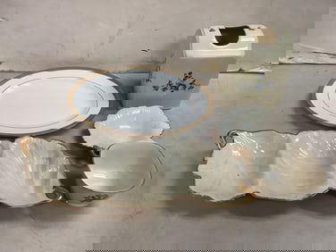 Lenox plates, Athena ceramic tissue holder(6.5in.tall), and more