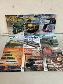 Various magazines(Classic Toy Trains, Model Railroading, and more-most sealed)