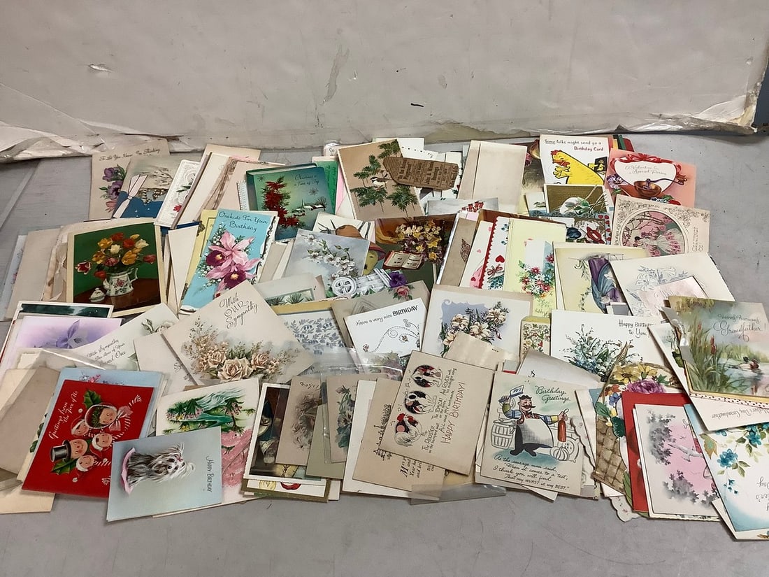 Vintage signed cards: Vintage signed cards