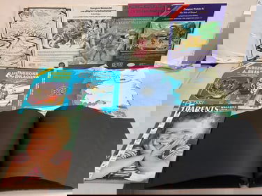 Vintage magazines(Dungeons & Dragons, Parents, etc.),map, and more