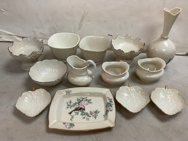 Various Lenox Pitchers, Bowls, Vase and more (Tallest - 8in)