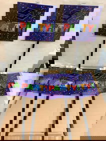 6 weatherproof plastic yard signs