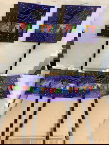 6 weatherproof plastic yard signs