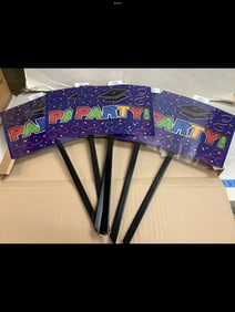 6 weatherproof plastic yard signs